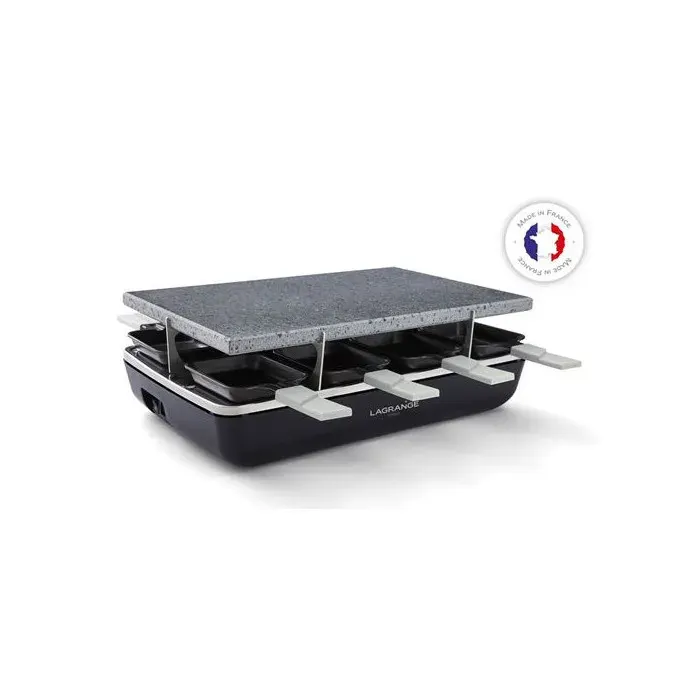 Raclette Lagrange Élément pierre de cuisson 1200 W Noir