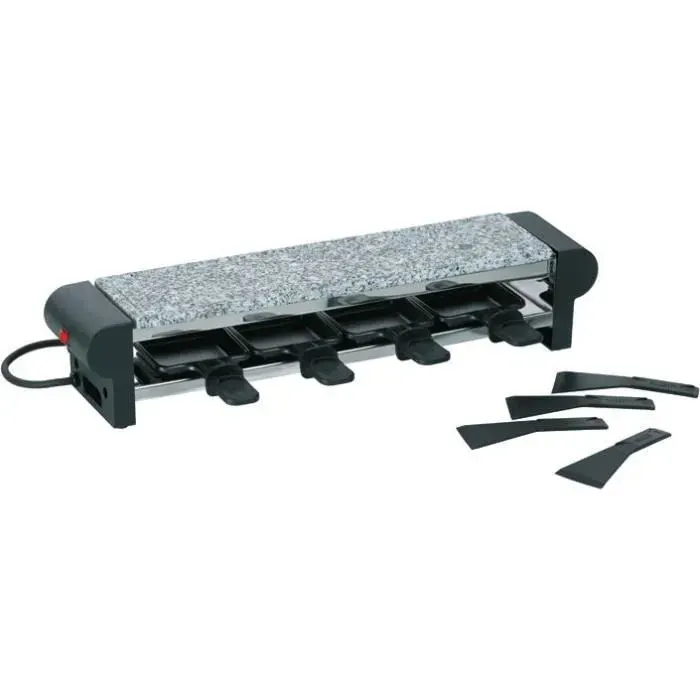 Raclette/pierre à griller - KELA - Livigno - 4 personnes - 600 W - anti-adhérent