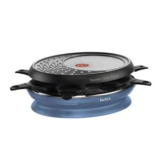 Raclette StoreInn 8 parts - RE320401 - Bleu acier TEFAL