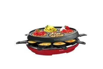 Raclette Tefal COLORMANIA 8 Personnes + Fonction Crêpière RE310512
