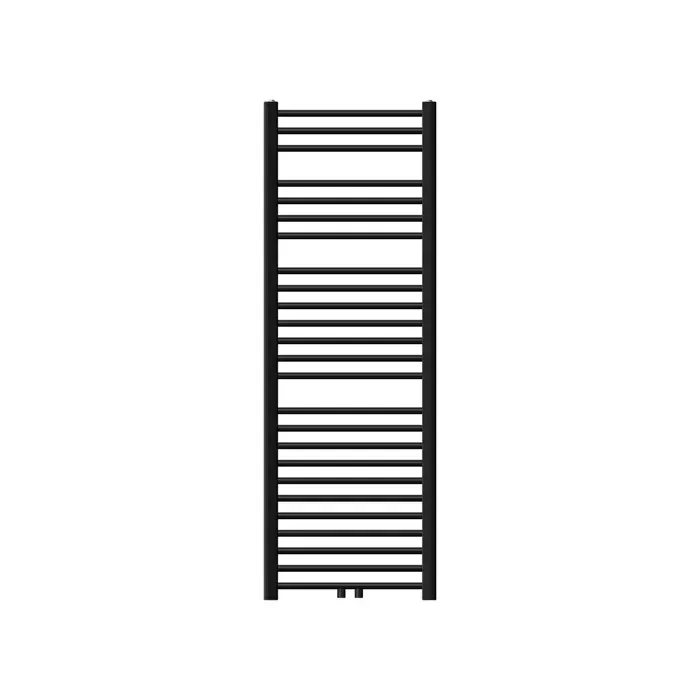 Radiateur de salle de bain Sahara raccord central chauffe-serviettes noir 50x150