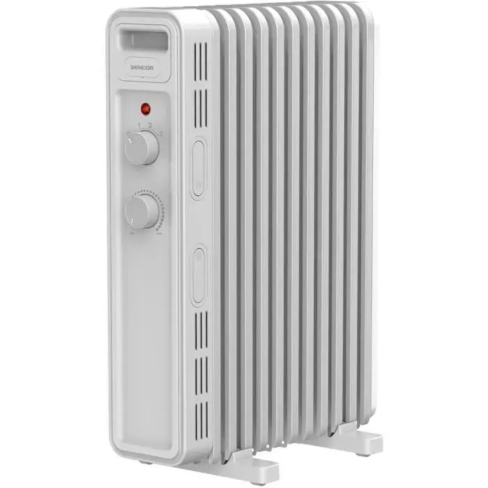 Radiateur électrique bain d’huile - SENCOR - SOH 3411WH - 2300 W - 2 boutons - Blanc — coloris Blanche