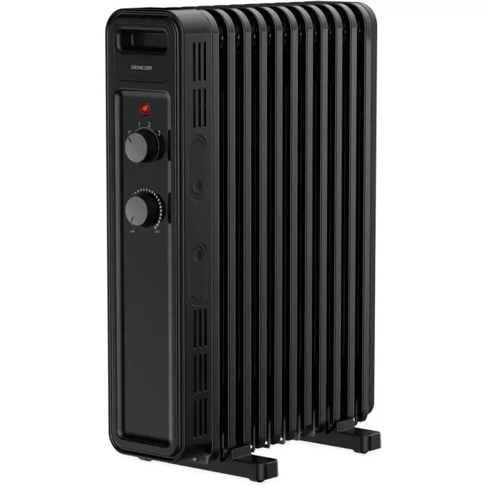 Radiateur électrique bain d’huile - SENCOR - SOH 3511BK - 2300 W - 2 boutons - Noir