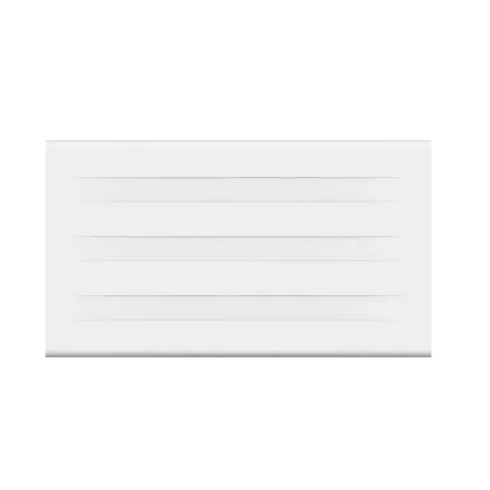 Radiateur électrique fixe à inertie sèche - Double cœur de chauffe - 1500 W - OCEANIC - Blanc mat -NF