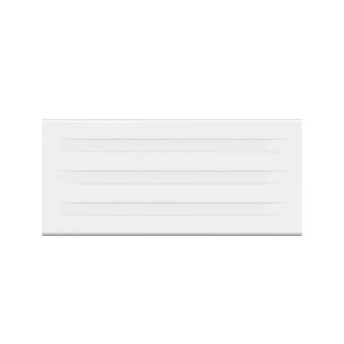 Radiateur électrique fixe à inertie sèche - Double cœur de chauffe - 2000 W - OCEANIC - Blanc mat -NF