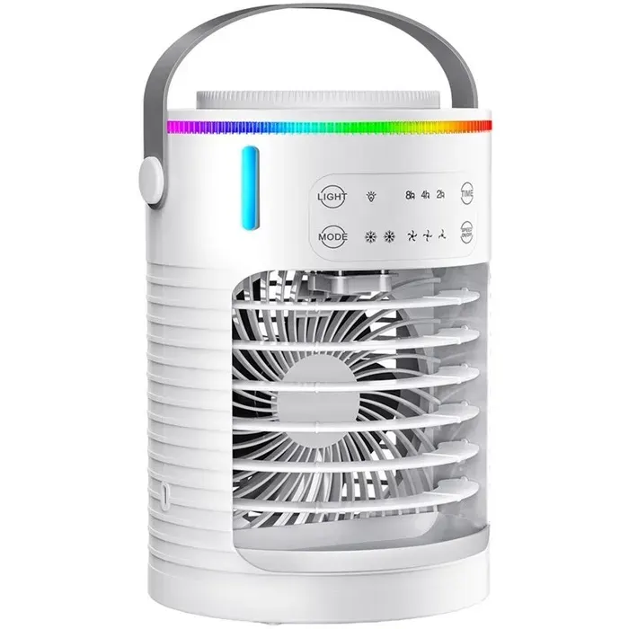 Rafraîchisseur à air portable 3 vitesses - Humidificateur - Pour journées chaudes et activités quotidiennes