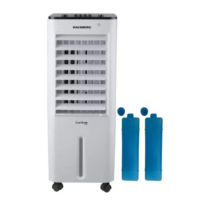 Rafraîchisseur d’air 2-en-1 - HAUSBERG - EKO 5055AB - Réservoir 42L - 3 vitesses - Oscillation auto