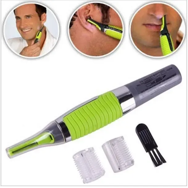 Rasage Rasoir Tondeuse à Piles pour Poil Nez Oreilles Moustache