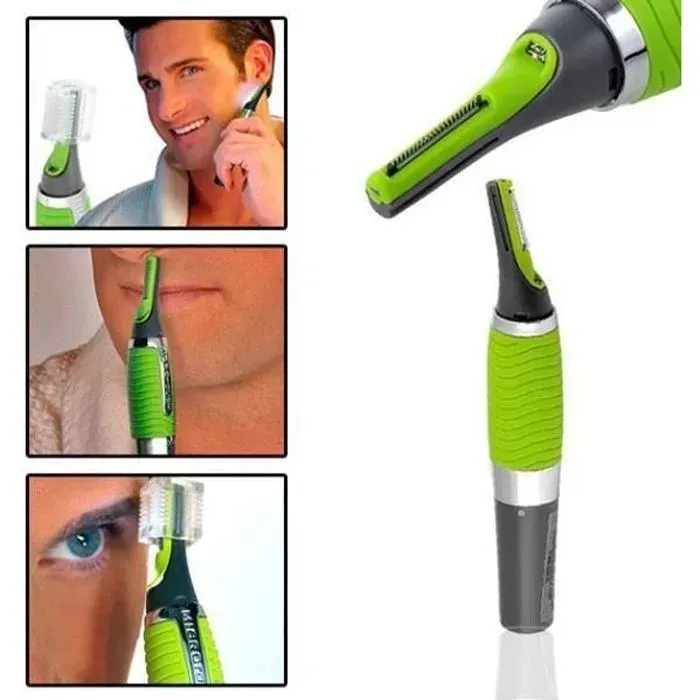 Rasage Rasoir Tondeuse à Piles pour Poil Nez Oreilles Moustache-keeper