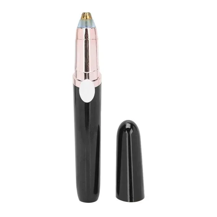 Rasoir à cheveux - ZERODIS - Épilation des sourcils - Lames en acier inoxydable - Portable - Lumière intégrée