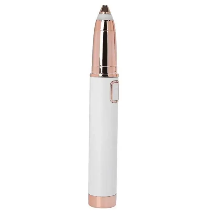Rasoir à sourcils 114 x 19cm épilateur électrique rapide anti-coupure sécurisé autonomie longue durée fonctionnement silencieux — coloris Blanc