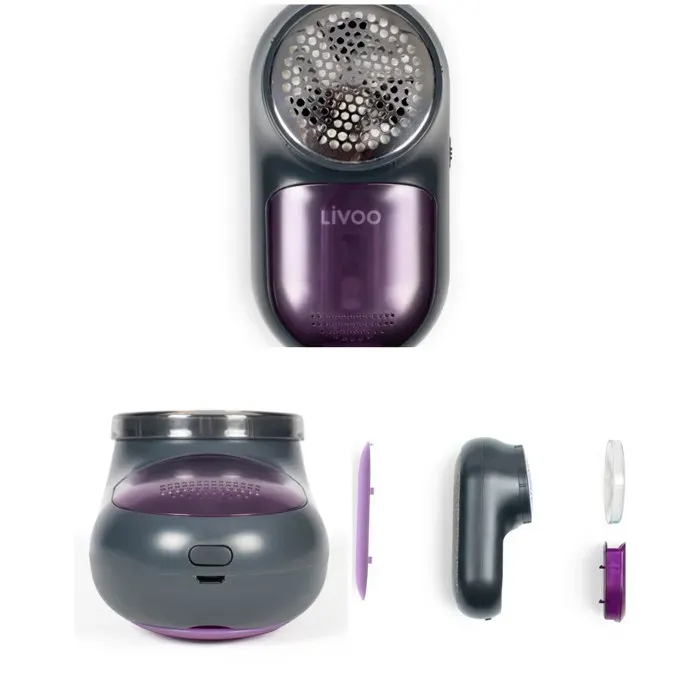 Rasoir anti-bouloche - LIVOO - Modèle rechargeable - 40 min autonomie - 3 lames inox - USB Type-C