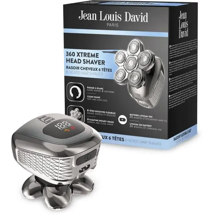 Rasoir cheveux électrique Jean Louis David 360 Xtreme Gris — vue 3