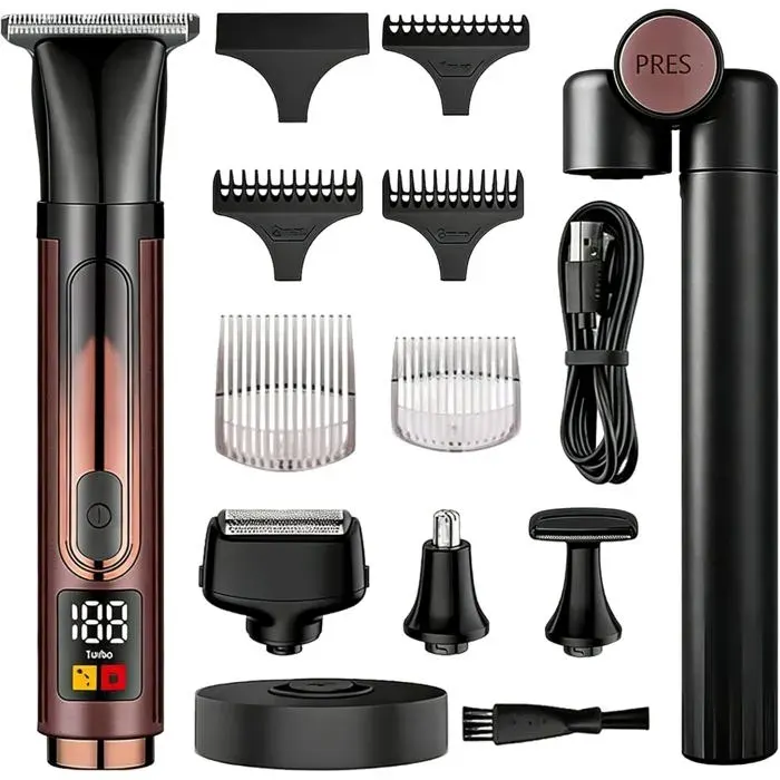 Rasoir Dorsal Pour Homme Rasoir Électrique Sans Fil 4 En 1 Pour LÉpilation Kit De Soin Du Corps Usb Avec Poignée DExtension Rég