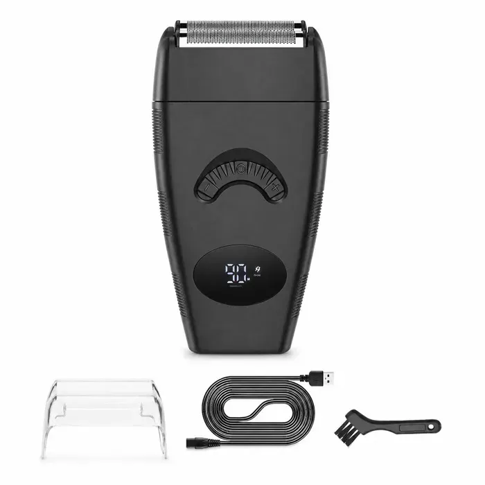 Rasoir électrique 2 en 1 - TepidBee - 600mah usb ipx6 étanche écran lcd réglages 3 vitesses rasoir electriques Conception portable