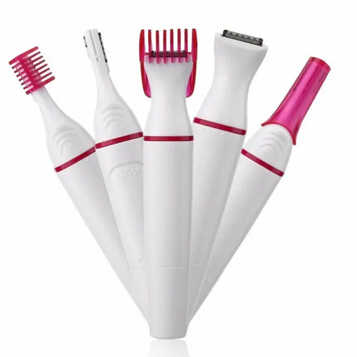Rasoir électrique 5 en 1 pour femme Mini tondeuse Rasoir électrique pour femme