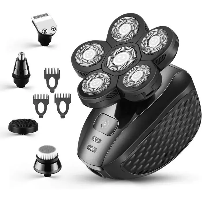 Rasoir électrique - AMOUNE - Kit 5 en 1 - Rechargeable USB - Tondeuse étanche - Sans fil