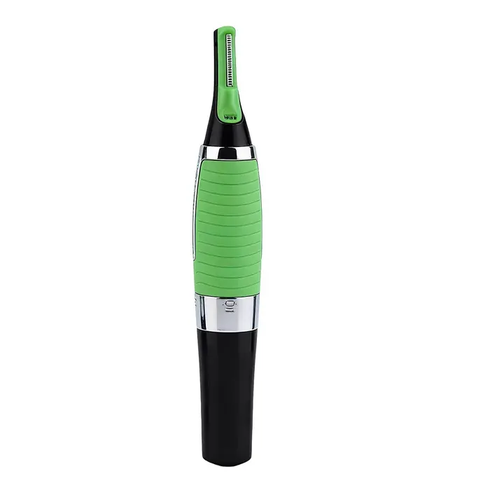 Rasoir électrique - AVIZAR - Multifonction - Visage/Sourcils/Nez/Corps - Pile AA - LED — coloris Vert