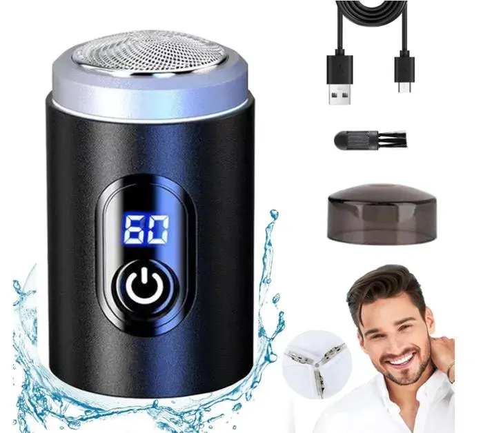 Rasoir électrique étanche pour poils intimes du corpstondeuse pour poils du corpstondeuse pour boules et aines pour hommes(1 jeu)