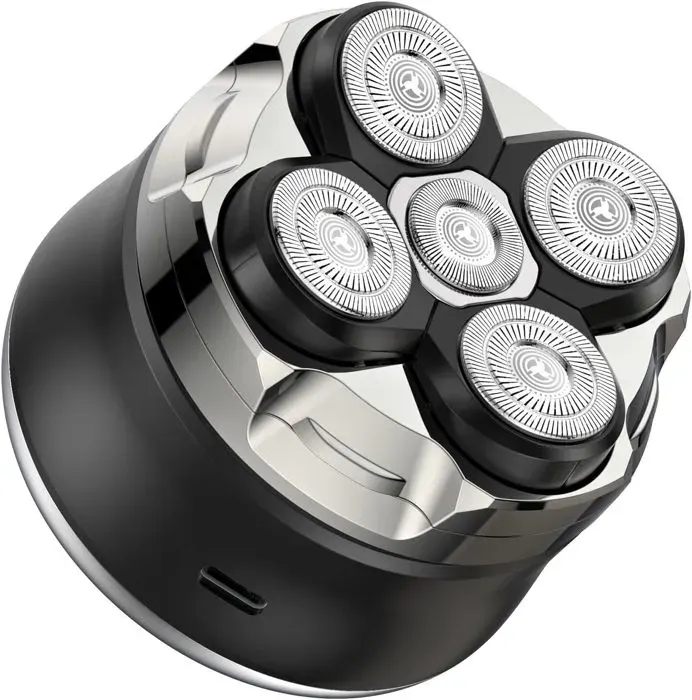 Rasoir Électrique ETROBOT Homme Rasoirs à Têtes Rotatives magnétique amélioré 5D Tondeuse à Barbe Hommes Ave écran LED rasoir