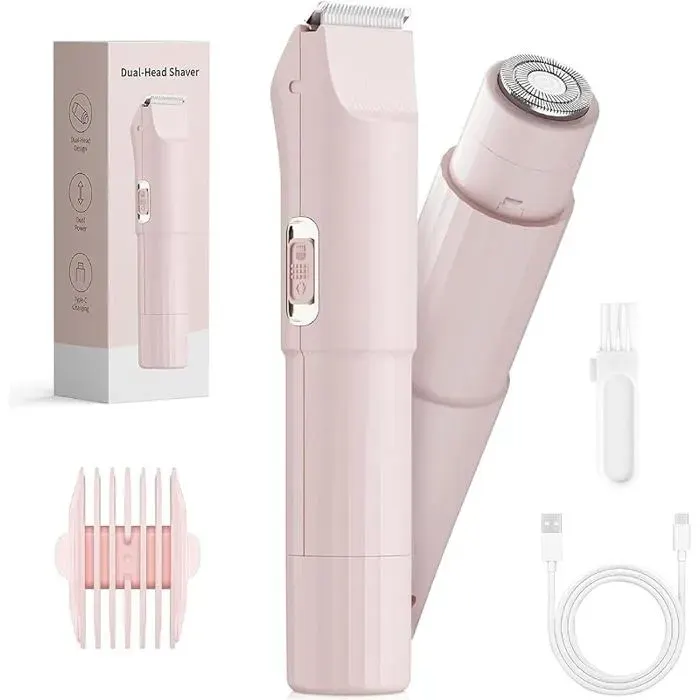 Rasoir Électrique Femme 3 en 1 Tondeuse Visage et Zones Intimes Pour Jambes Bras Aisselles et Maillot Rechargeabl RASOIR ELECTRIQUE