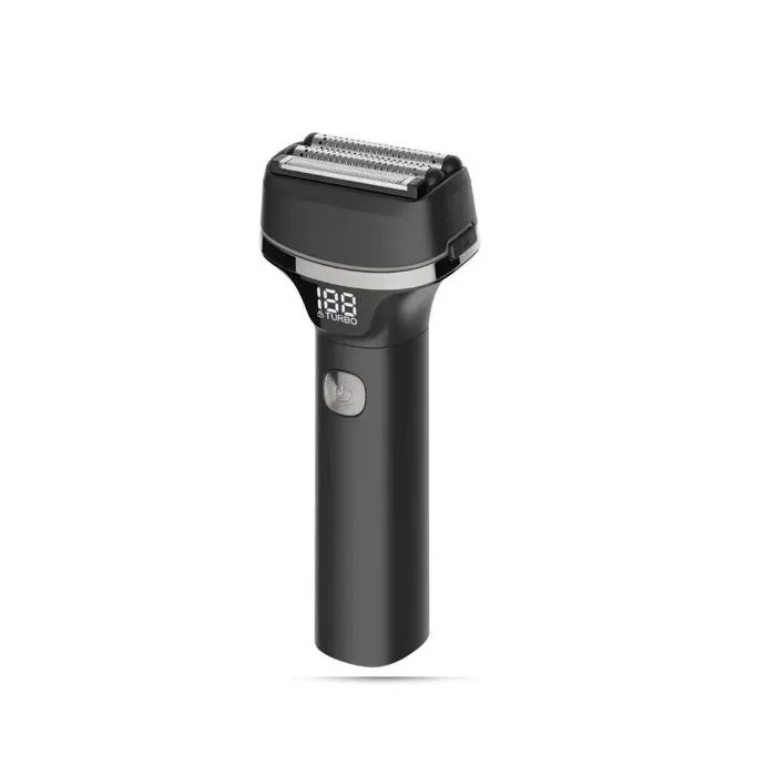 Rasoir électrique homme 3 lames écran LCD étanche IPX7 rechargeable USB
