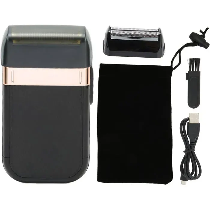 Rasoir Électrique Homme À Grille Sans Fil Shaver Gold Et Titanium Foil Professionnel Pour Coiffeur Et Barbier Tondeuse Barbe Re