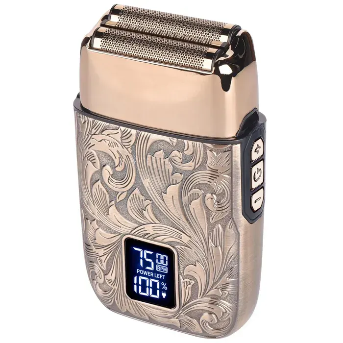 Rasoir Electrique Homme Barbe Autonomie 150mins Shaver Homme avec 3 Lames Flottantes USB-C Tondeuse Étanche Rasoir Voyage