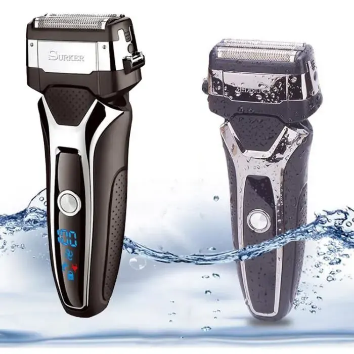Rasoir Électrique Homme Barbe Wet Dry
