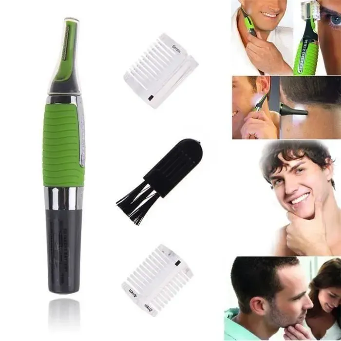Rasoir Electrique Homme Mixte Rasoir nez et oreille Tondeuse Micro Touch W/ LED