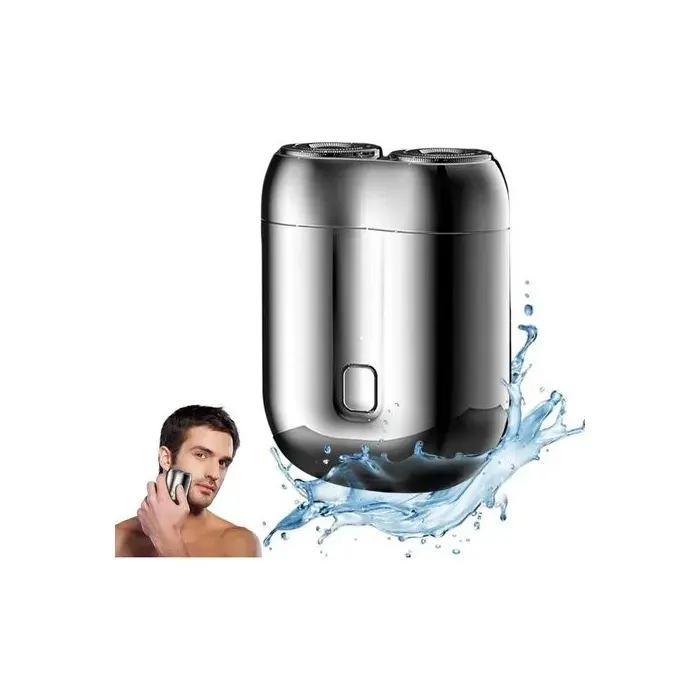 Rasoir électrique homme - Résistant à leau IPX7 Wet & Dry et rechargeable USB - Rasage précis et voyage - Argent