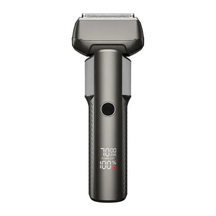 Rasoir Électrique Homme Sans Fil Rechargeable - Écran LED Verrouillage Voyage Sec/Humide