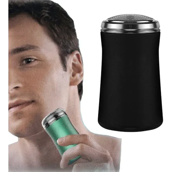 Rasoir électrique lavable de poche mini rasoir électrique portable pour homme petit facteur de forme mais rasage propre (Le noir)