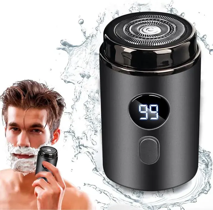 Rasoir Électrique Mini Rasoir Électrique Portable Pour Homme Taille De Poche Rechargeable Par Usb Étanche Facile À Utili[J388]