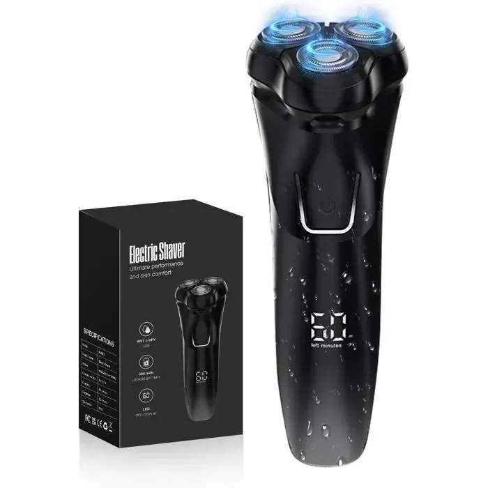 Rasoir Électrique - Onalix - Rs8993 - Tête Flottante 4D - Étanche IPX7 - Écran LCD