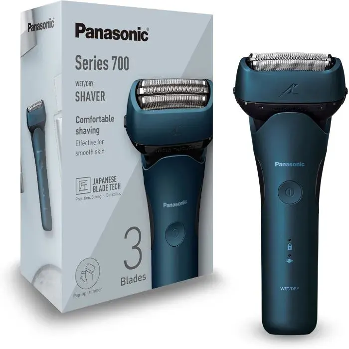 Rasoir électrique - PANASONIC - Series 700 ES-ALT4B - 3 lames flottantes - Wet & Dry - Étanche