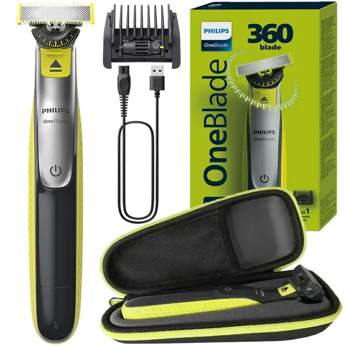 Rasoir electrique - Philips - OneBlade 360 QP2734/23 - Etui - Sabot 5 en 1 - Etanche