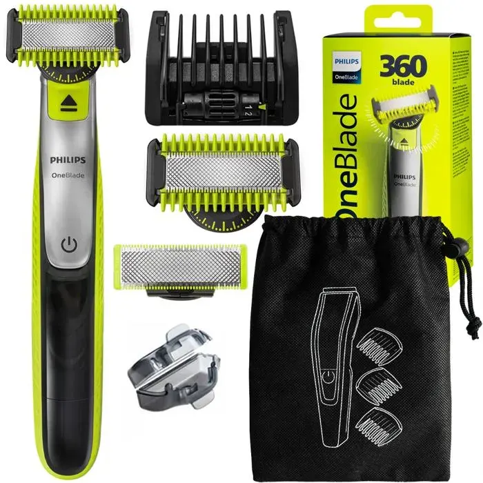 Rasoir électrique - Philips - OneBlade 360 QP2830 20 - Visage et corps - Etui voyage inclus