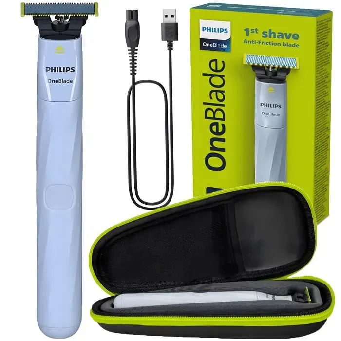 Rasoir electrique - Philips - OneBlade First Shave QP1324 20 - Etui - Wet Dry - USB