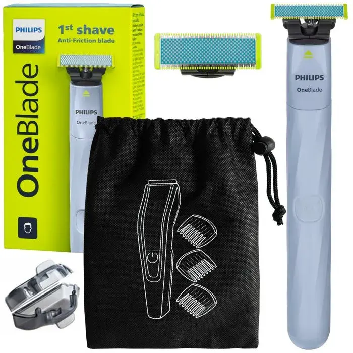 Rasoir électrique - Philips - OneBlade First Shave QP1324/20 - Sans irritation - Etui de transport