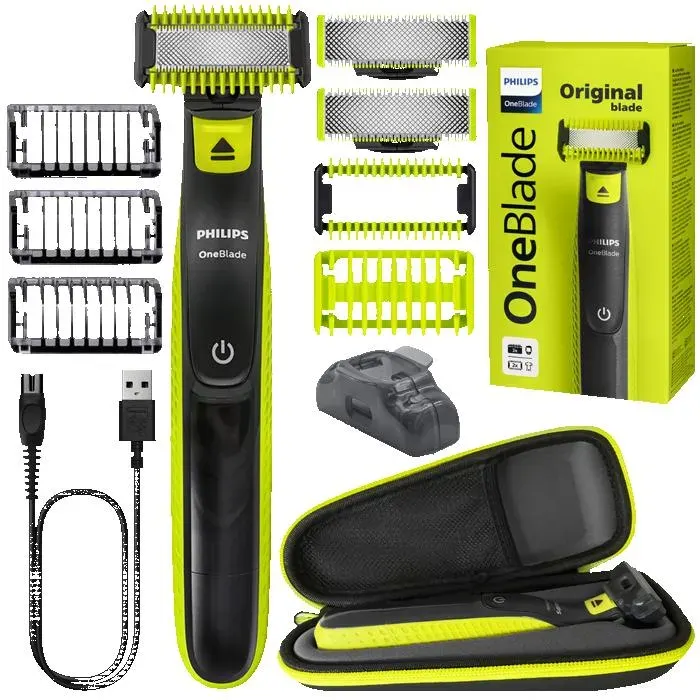 Rasoir électrique - Philips - OneBlade QP2824/10 - Visage et corps - Étanche - Avec étui de voyage