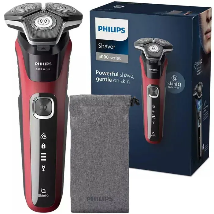 Rasoir électrique - PHILIPS - Series 5000 S5883/10 - Wet & Dry - SkinIQ - 60 min dautonomie