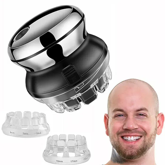 Rasoir électrique portable pour hommes tondeuse à cheveux tête chauve machine à raser la barbe