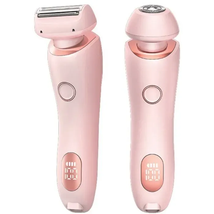 Rasoir électrique pour femme 2 en 1 utilisable sur peau sèche ou humide étanche