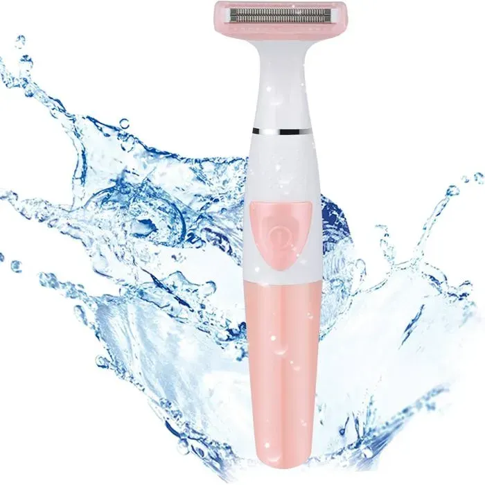 Rasoir électrique pour femme sans fil à piles étanche pour maillot pour une utilisation humide ou sèche portable pour