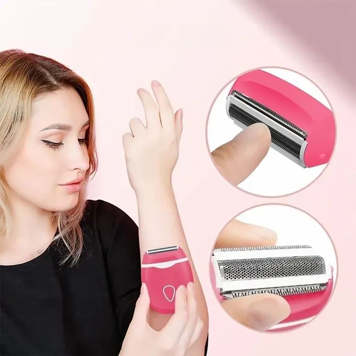 Rasoir électrique pour femme — Tondeuse portable pour le maillot les jambes les aisselles et les zones intimes