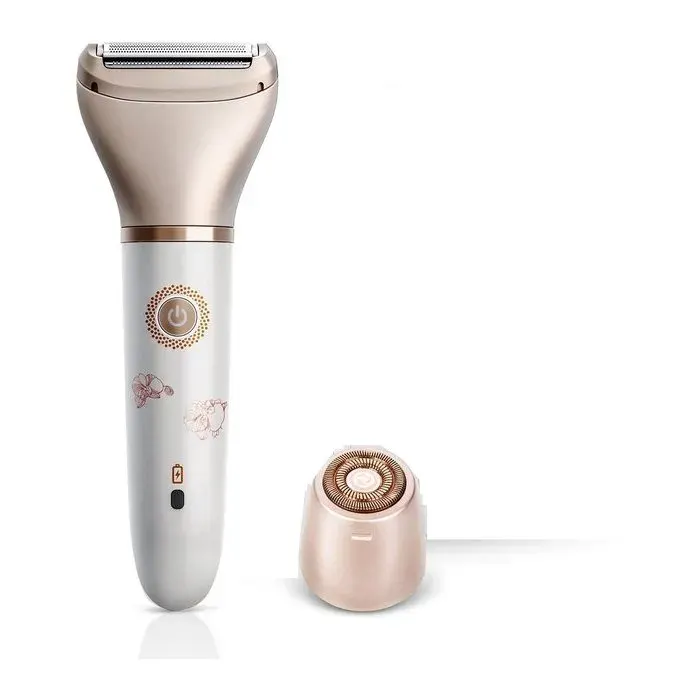 Rasoir électrique pour femmes-Rasoir 2 en 1 indolore pour lépilation du visagedes jambes et des aisselles