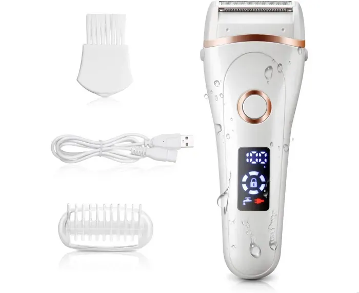 Rasoir électrique pour femmes rasoir électrique sans fil rechargeable et indolore pour femmes appareil dépilation du corps h
