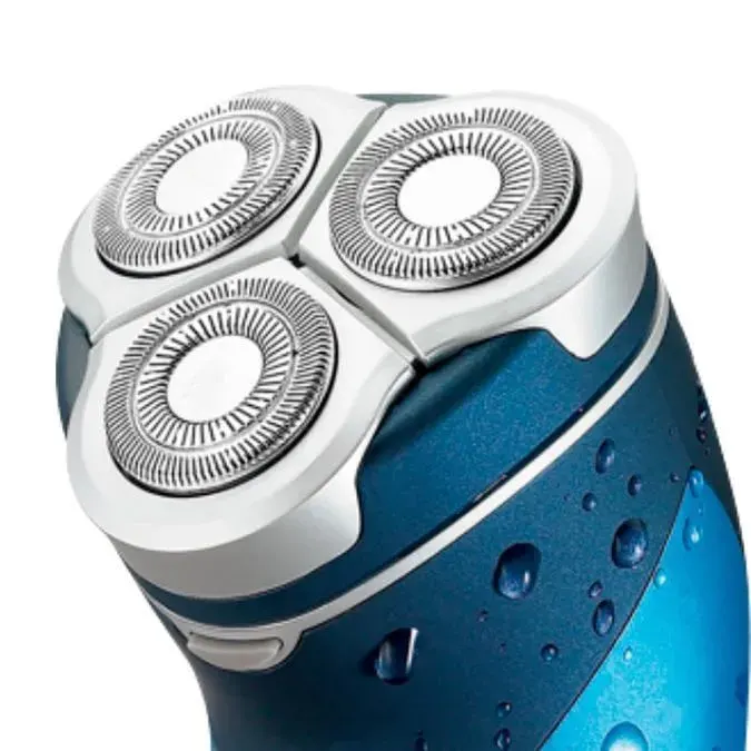 Rasoir électrique pour homme rasoir rechargeable rasoir sans fil IPX7 étanche humide et sec rasoir rotatif barbe nez tondeuse