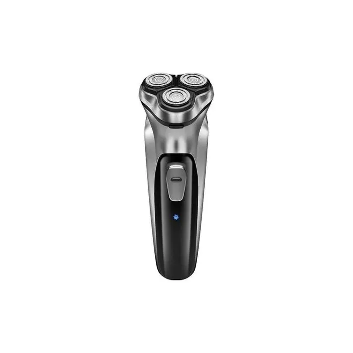 Rasoir électrique pour homme rechargeable humide et sec avec têtes rotatives 3D écran LCD portable pour la maison et la salle